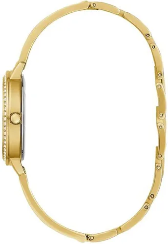 Vista 4 de GUESS Reloj para mujer de 1260in correa de tono dorado esfera champán caja dorada Tono dorado Correa