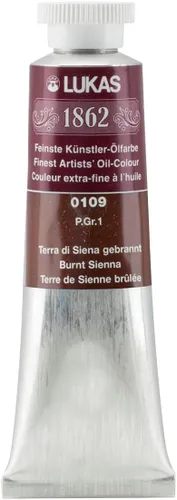 Vista 19 de Lukas 1862 Pintura al Óleo para Artistas Profesionales - Colores Tierra Amarillentos, 37 mL - Juego de 4 - Destacada Resistencia a la Luz, Sin