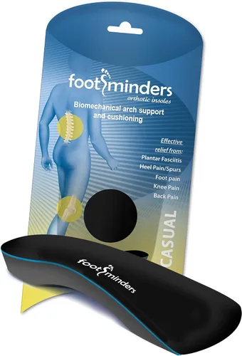 Vista 9 de Footminders Inserciones ortopédicas casuales con soporte de arco para zapatos de vestir y mocasines sin cordones (par)