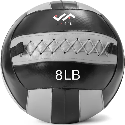 Vista 21 de JFit Wall Ball – Premium Soft Weighted Exercise Ball for Strength, Conditioning, Gym & Home Workouts, 4-30 LB
