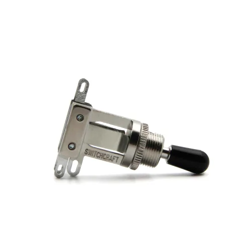 Vista 3 de Switchcraft - Interruptor de palanca de 3 vías con punta auténtica, palanca corta para guitarra eléctrica Les Paul (punta negra)
