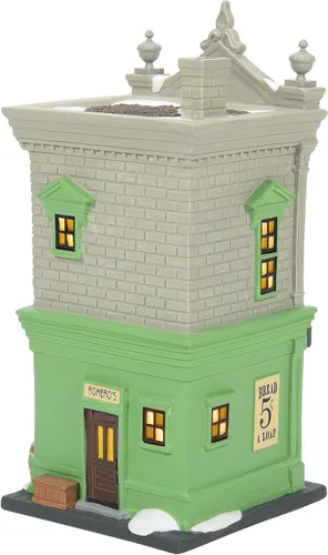 Vista 2 de Department 56 Christmas in The City Village Romero's Bakery - Edificio iluminado, 8.5 pulgadas, multicolor