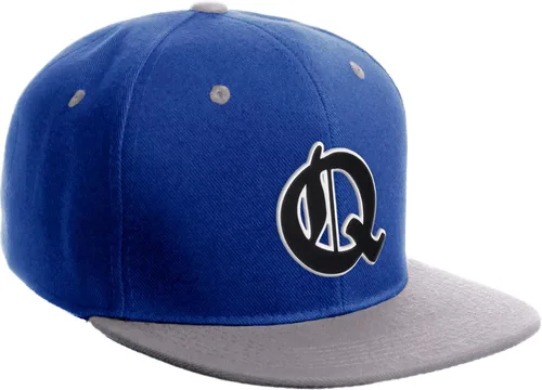 Vista 1660 de Daxton Gorra clásica con visera de billete plano con letras del alfabeto inglés antiguo de la A a la Z