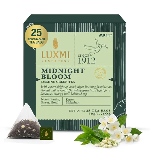 Vista 14 de LUXMI Estates - Té verde Sencha japonés - 50g (25 tazas) Té auténtico Sencha japonés de First Leaves Té premium suave, rico y refrescante