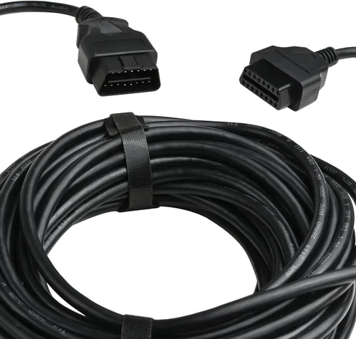 Vista 2 de iKKEGOL Cable de extensión OBD2 OBDII completo de 16 pines para automóvil macho a hembra, extensor de diagnóstico, adaptador de cable OBD de perfil