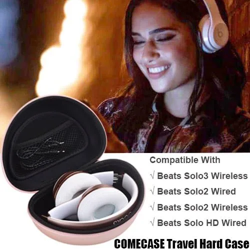 Vista 7 de Hard Carrying Case for Oculus Quest 2 All-in-One VR Gaming Headset with Rose Gold Carrying Case Compatible for Beats Solo3 Beats Solo2