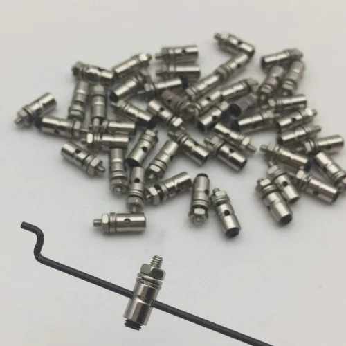 Vista 3 de 20 piezas de diámetro ajustable RC avión de 0.051 in de diámetro RC conector conector varillaje tapón para modelos de aviones DIY piezas de repuesto