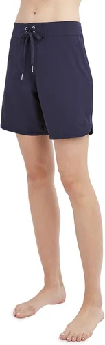 Vista 3 de Nautica Womens Standard Solid 7" Core Stretch Quick Dry Board Short Swimsuit Bottom with Adjustable Drawstring Waistband Cord