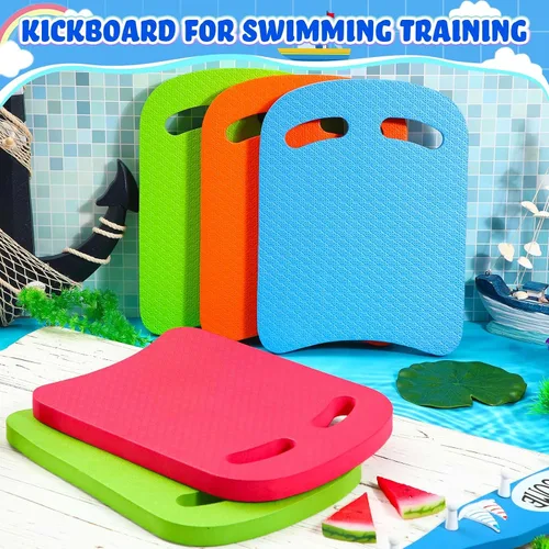 Vista 2 de Sosation 5 Pcs Swimming Kickboard Kids Swimming Training Kickboard Pool Aid Float Equipment for Kids Swim Beginner Exercise Accessories