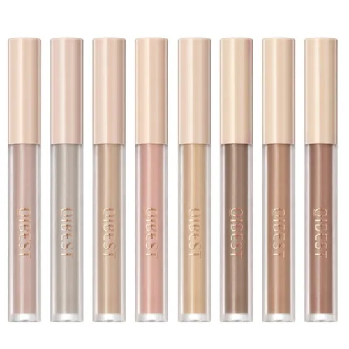 Vista 15 de Sombra de ojos líquida con purpurina brillante, maquillaje de larga duración, secado rápido (dorado metálico)
