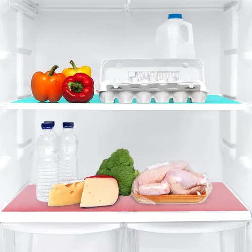 Vista 2 de PSISO 11 PIEZAS Tapetes para Refrigerador, Revestimientos de EVA para Refrigerador para Estantes Lavables Se Pueden Cortar Revestimiento