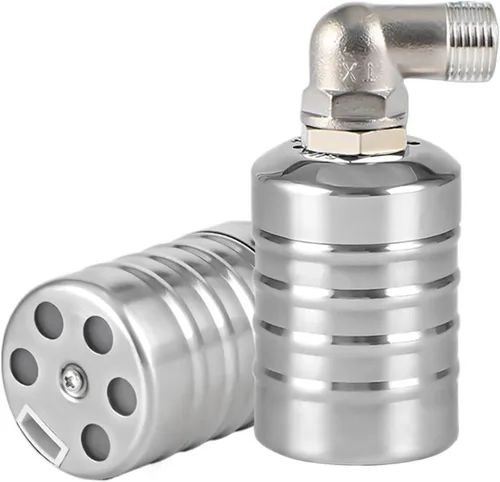 Vista 3 de Stainless Steel Floating Ball Valve Automatic Water Level Control Valve 1/2 3/4 Float Valve Water Tank Water Tower Shutoff Valve(1/2",Side Water