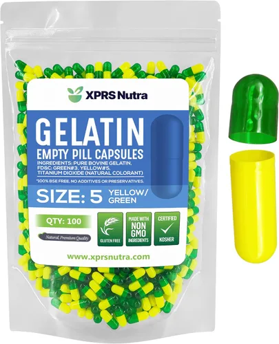 Vista 17 de XPRS Nutra Cápsulas vacías tamaño 5 – 100 cápsulas de gelatina vacías transparentes muy pequeñas – Pastillas de relleno de cápsulas de bricolaje