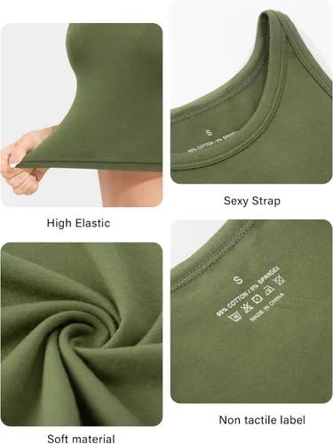 Vista 5 de Kole Meego Camisetas cortas para mujer camisetas sin mangas de entrenamiento cuello alto camisetas de yoga camisetas atléticas paquete de 4