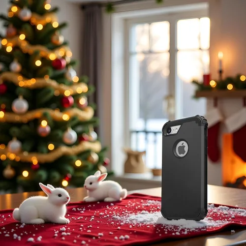 Vista 2 de IDweel Funda para iPhone 6S, funda para iPhone 6 con protector de pantalla, 3 en 1, resistente, absorción de impactos, cubierta de policarbonato
