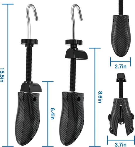 Vista 3 de JJDPARTS Shoe Stretcher, Pair 4-Way Shoe Expander Widener Shoe Tree Extender spiral pattern for Women and Men