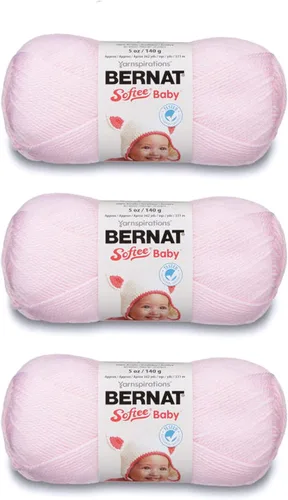 Vista 38 de Bernat Softee Baby Cotton Aqua Mist - Ovillo de lana para bebé, paquete de 3 unidades de 4.25 onzas, mezcla, 3 DK (ligero), 254 yardas