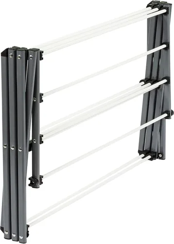 Vista 8 de Honey-Can-Do Estante de secado de ropa plegable de metal, 50 libras, 29 x 14.2 x 42.1 pulgadas, blanco y gris