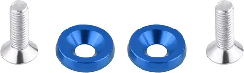 Vista 8 de Fydun Soporte de amarre de batería, batería de carreras de coches, bloqueo de soporte de sujeción anodizado para Civic/CRX 1988-2000 (azul)