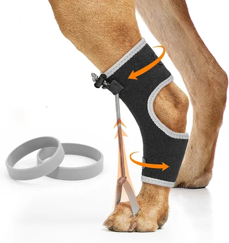 Vista 8 de Supet Envoltura para nudillos para perros, cómoda férula para pies y Azul