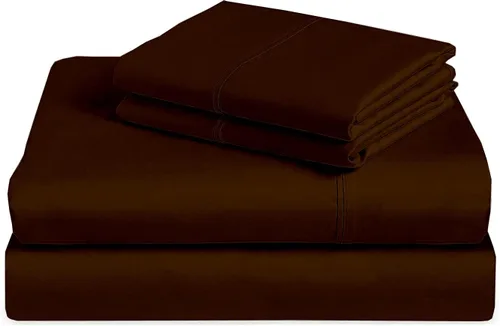 Vista 30 de Juego de sábanas premium de 4 piezas - Sábanas de cama de algodón tamaño individual - 100% algodón - 300 número de hilos - Sábana bajera ajustable