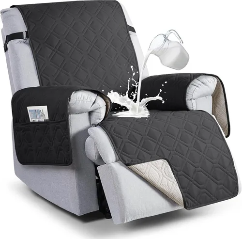 Vista 10 de VANSOFY Fundas 100% impermeables para sillas reclinables, funda antideslizante para silla reclinable para perros, protector de muebles, funda