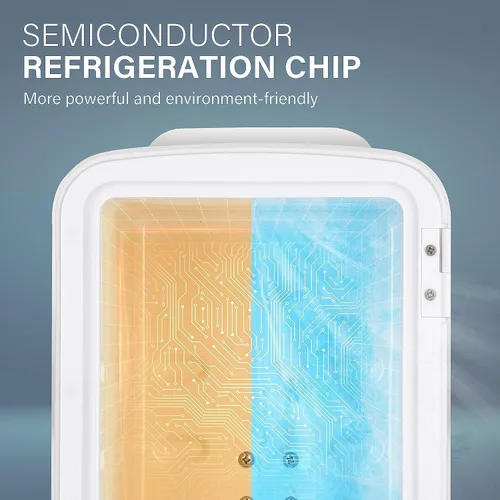 Vista 2 de HealSmart Mini refrigerador portátil de 4 litros y 6 latas, refrigeradores compactos 100% sin freón y respetuosos con el medio ambiente