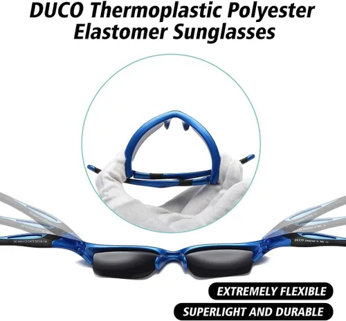 Vista 5 de DUCO K014 - Lentes de sol polarizados para niños y niñas de 4 a 8 años