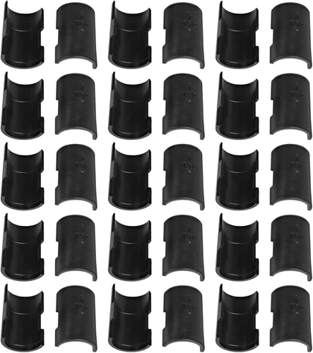 Vista 2 de Paquete de 30 clips de alambre negro para estantes de 1 pulgada