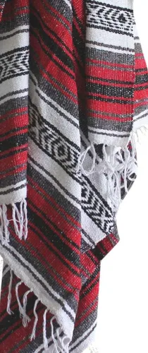 Vista 10 de Del Mex Poncho clásico de manta mexicana