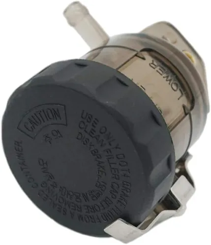 Vista 3 de S SYUU Depósito de botella de líquido para depósito de aceite de cilindro maestro de freno delantero compatible con Yamaha FZS 600 YZF-R1 YZF-R6