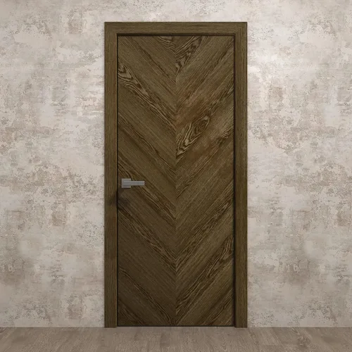 Vista 6 de SARTODOORS Panel de puerta de losa interior de 18 x 80 pulgadas Ego 5005 roble natural Puertas de chapa de madera Armario de bolsillo Natural