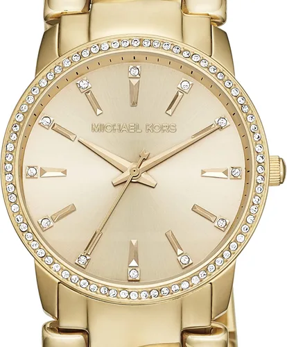 Vista 4 de Michael Kors Lady Nini - Reloj de cadena para mujer movimiento de cuarzo de 3 manos con bisel de cristal