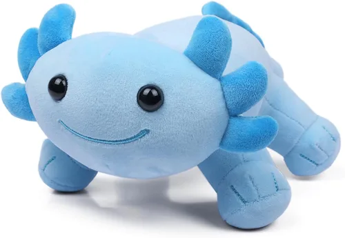 Vista 7 de Axolotl - Juguete de peluche, suave y lindo ajolote de 10.8 pulgadas, almohada de felpa de algodón de peluche Kawaii Salamandra Animal para niños