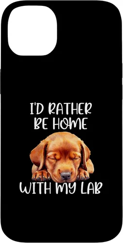 Vista 14 de Funda para iPhone 11 Pro Max Fox Red Lab Mom Dad I'd Rather Be Home Labrador Retriever