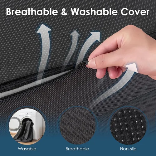 Vista 9 de INGEROOM Colchón plegable individual – Colchón triple de espuma viscoelástica de 4 pulgadas para campamento, con asa portátil, sofá cama plegable