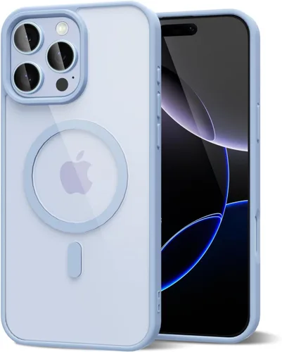 Vista 171 de oakxco Funda magnética transparente compatible con Magsafe, bonita funda delgada y transparente de poliuretano termoplástico no amarillenta, carcasa