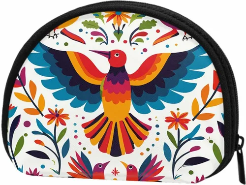 Vista 20 de IBILIU Monedero pequeño con diseño de manzanillas sobre fondo azul, mini, monedero, monedero, monedero, cambio, para mujeres y hombres, Moneda-002