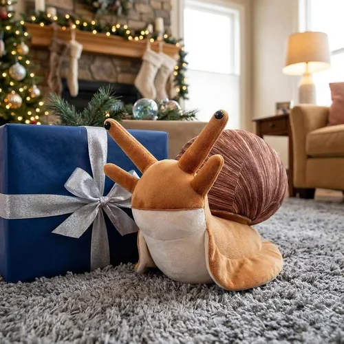 Vista 2 de Peluche de caracol – Juguete de peluche de caracol suave realista, 16 pulgadas, regalo realista para niños