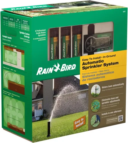 Vista 5 de Rain Bird 32ETI Kit de sistema de rociadores automático fácil de instalar en tierra