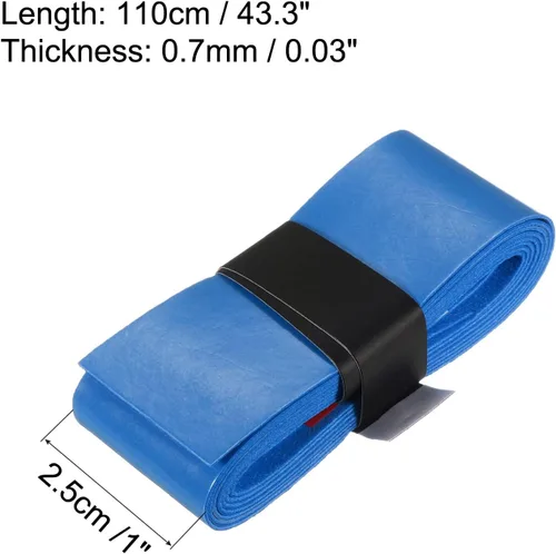 Vista 3 de PATIKIL Cintas de agarre para raqueta de tenis, poliuretano con agarre elástico, antideslizante, absorbe el sudor para caña de pescar de bádminton