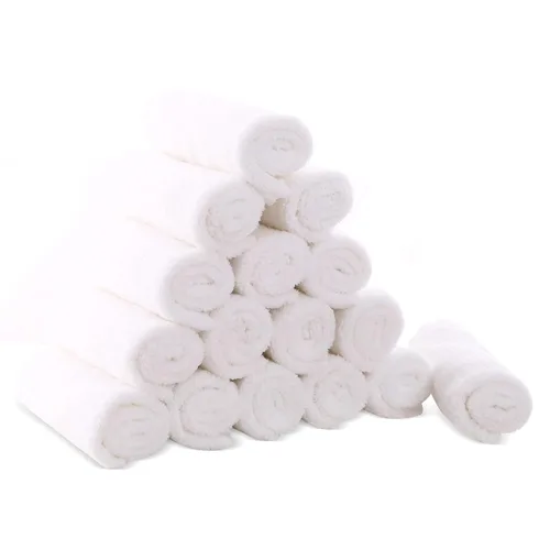 Vista 9 de Cute Castle Toallas ultrasuaves para bebé, paquete de 16 unidades, 9 x 9 pulgadas, suaves con la piel sensible para cara y cuerpo, felpa, ropa