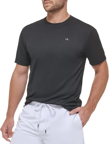Vista 2 de Calvin Klein Manga corta ligera de secado rápido para hombre, protección UPF 40+