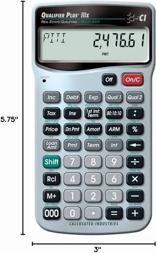 Vista 8 de Calculated Industries 3415 calculadora financiera Qualifier Plus IIIX Real Estate