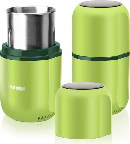 Vista 11 de COOL KNIGHT Molinillo de hierbas [gran capacidad/rápido/eléctrico] - Molinillo de café de hierbas para especias con colector de polen/- 7.5" (negro)