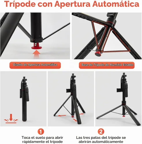 Vista 6 de Trípode auto de seguimiento facial 360Rotation, trípode