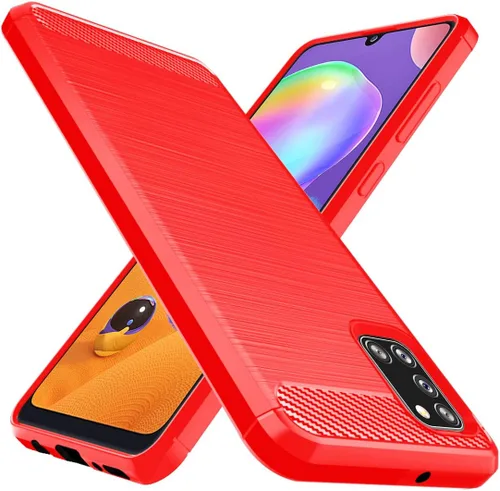 Vista 8 de Osophter Para Galaxy A31 Caso Absorción de Golpes Flexible TPU Caucho Protector Cubierta de Teléfono Celular para Samsung Galaxy A31 (negro)
