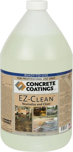 Vista 3 de CC Concrete Coatings EZ-Clean - Neutralizador de manchas de ácido concreto, desengrasante, limpiador ligero Fórmula concentrada fácil de usar