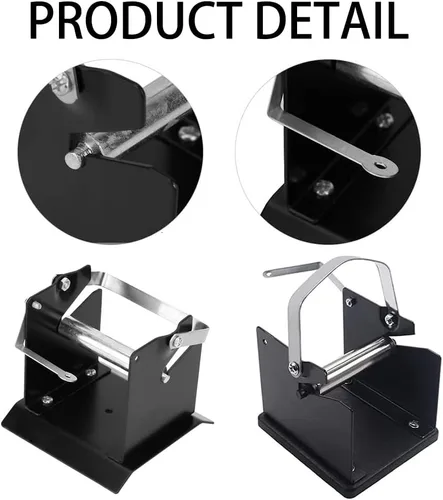 Vista 4 de Utoolmart Soporte de alambre de soldadura, carrete dispensador de soldadura, soporte de rollo ajustable de alambre, soporte de carrete de soldadura
