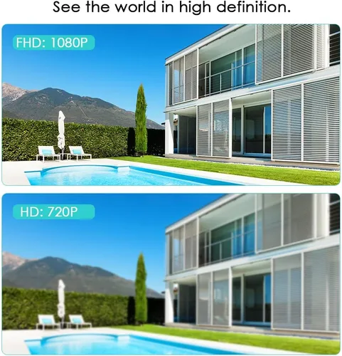 Vista 6 de EVERSECU Cámara de seguridad PTZ de bombilla inalámbrica de 1080P 2.0MP con conector E27, seguimiento automático de movimiento, audio bidireccional